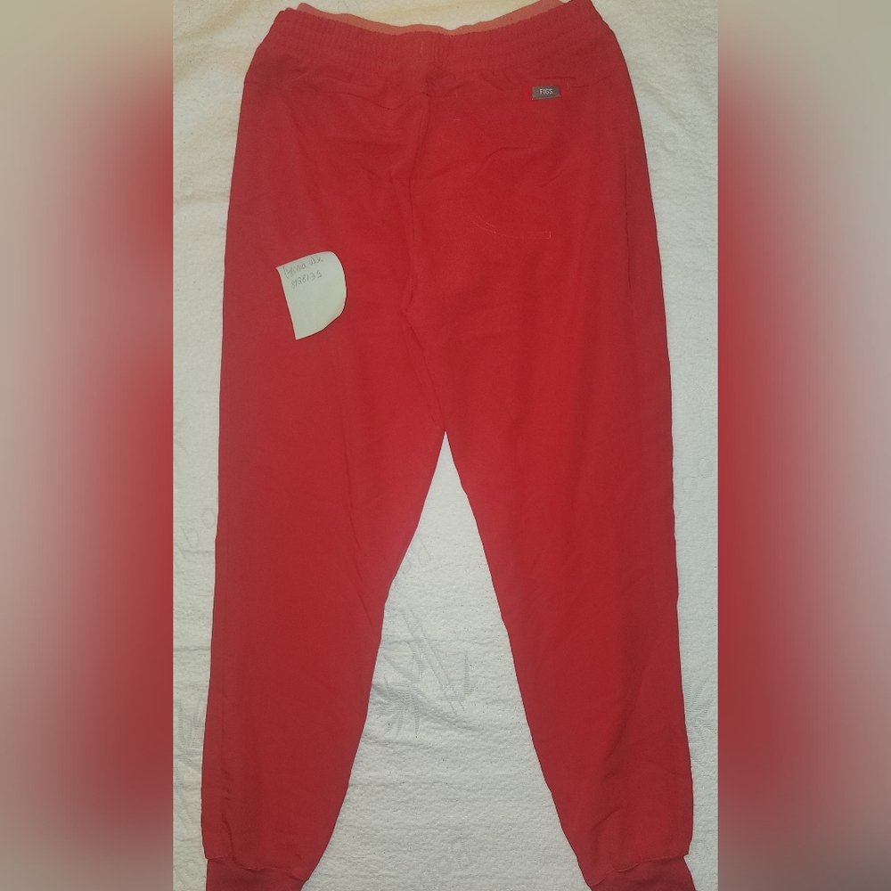 Figs Red Track Pants - Picture 2 of 2